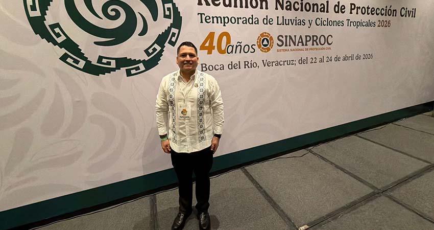 Participa el diputado Erick Ivan Agundez en la Reunión Nacional de Protección Civil rumbo a la temporada de lluvias y ciclones tropicales 2026