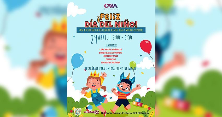 Ayuntamiento de La Paz celebrará el Día del Niño con actividades artísticas y culturales