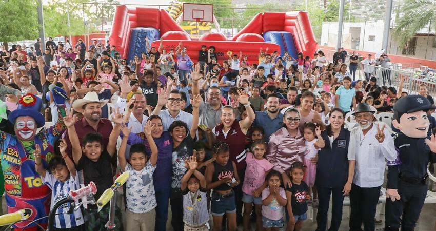 Impulsa Milena Quiroga el bienestar de la niñez en la colonia Lázaro Cárdenas