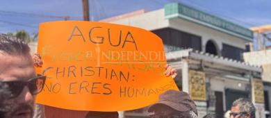 “Llevamos más del mes sin agua”, ciudadanos de CSL protestan por falta de agua; cuestiona prioridades del municipio