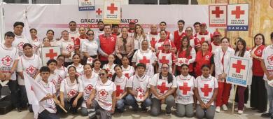 Convoca la alcaldesa de La Paz a las familias paceñas a sumarse a la Colecta Nacional de Cruz Roja Mexicana