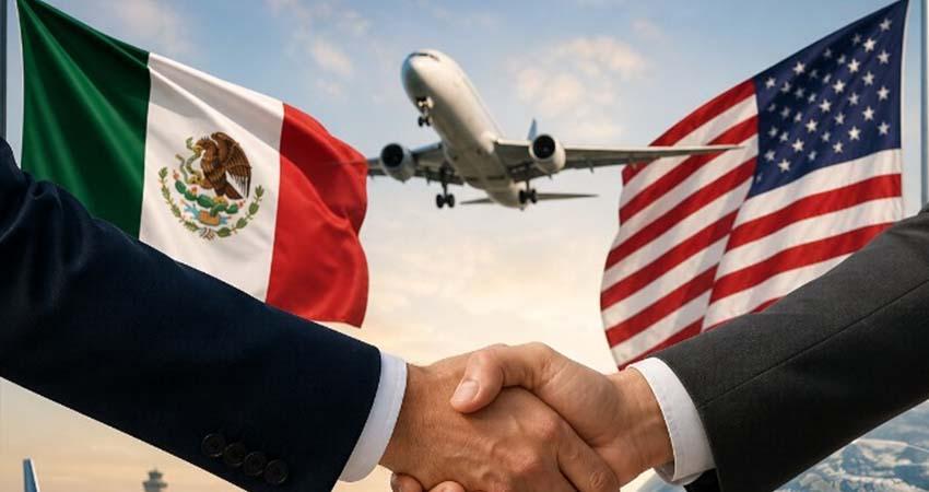México y EE.UU. acuerdan medidas para fortalecer el transporte aéreo