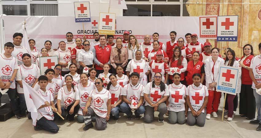Convoca la alcaldesa de La Paz a las familias paceñas a sumarse a la Colecta Nacional de Cruz Roja Mexicana