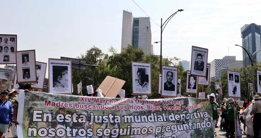Gobierno asegura que colectivos de búsqueda podrán protestar en el Mundial