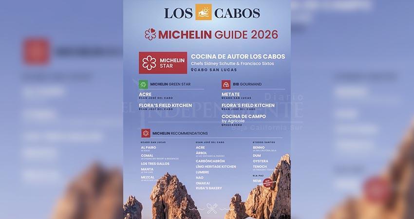 Los Cabos reafirma su nivel gastronómico tras ceremonia Michelin 2026