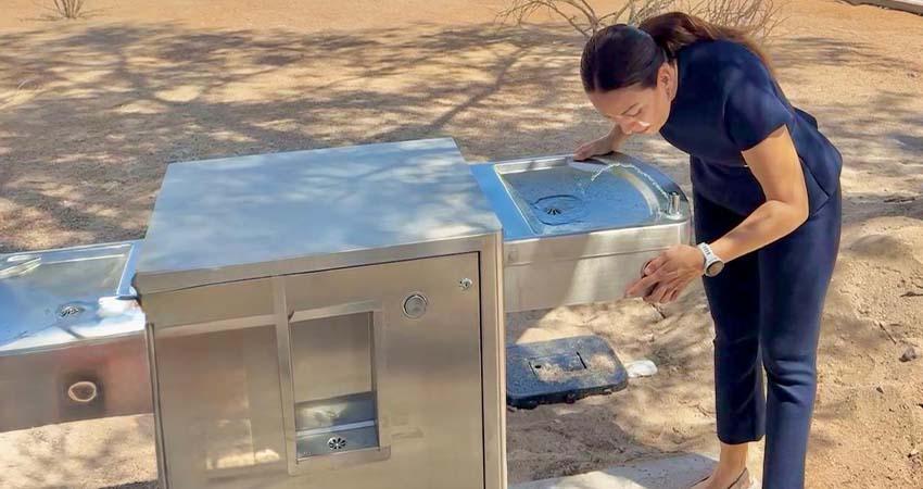 Instalarán 8 nuevos bebederos de agua en el Centro Deportivo “El Piojillo”