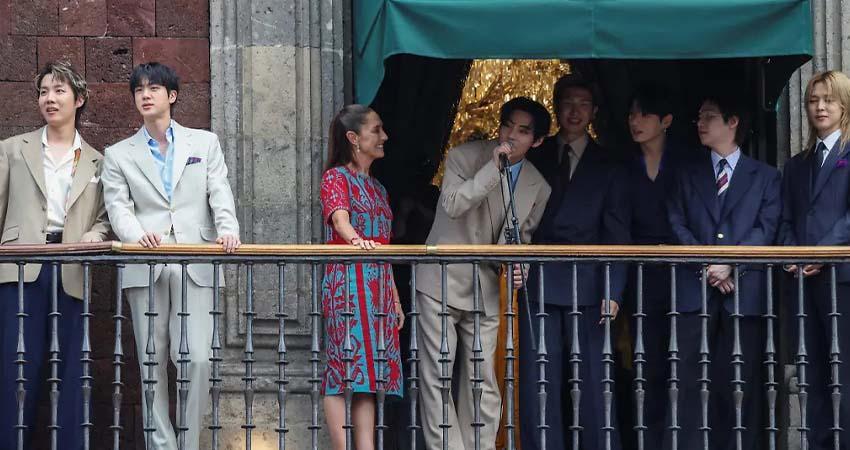 BTS lanza detrás de cámaras de su visita en Palacio Nacional en México
