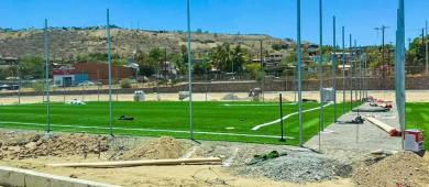 Informa Edith Aguilar avances de 7 obras de infraestructura deportiva para Mulegé