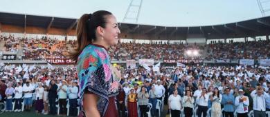 Más de 10 mil personas brindaron apoyo a Milena Quiroga para la gubernatura de BCS