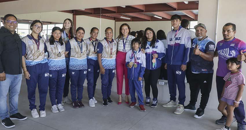 Con atención a las causas La Paz suma 58 medallas de atletas Impulso: Milena Quiroga