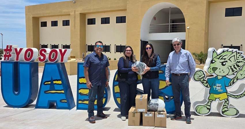 Fortalecen seguridad universitaria en UABCS Insurgentes con donación de equipo de videovigilancia