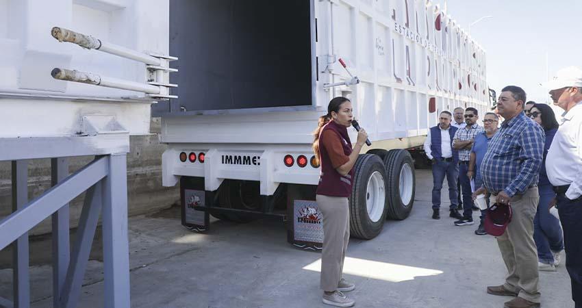 Milena Quiroga pone en marcha la única estación de transferencia de residuos del noroeste de México