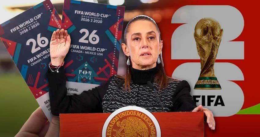 Sheinbaum llama a FIFA a reflexionar sobre el costo de los boletos y comercialización del Mundial