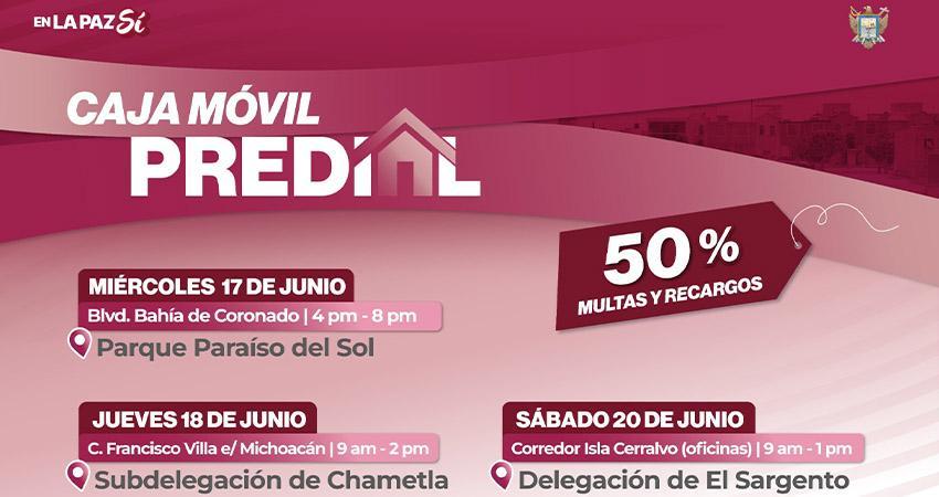 Acerca Ayuntamiento de La Paz facilidades para el pago del predial con cajas móviles