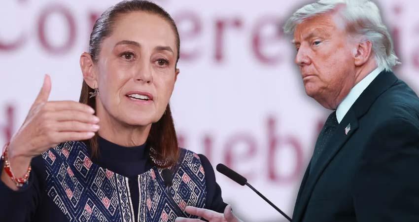 Sheinbaum pide no “engancharse” con dichos de Trump sobre los cárteles en México