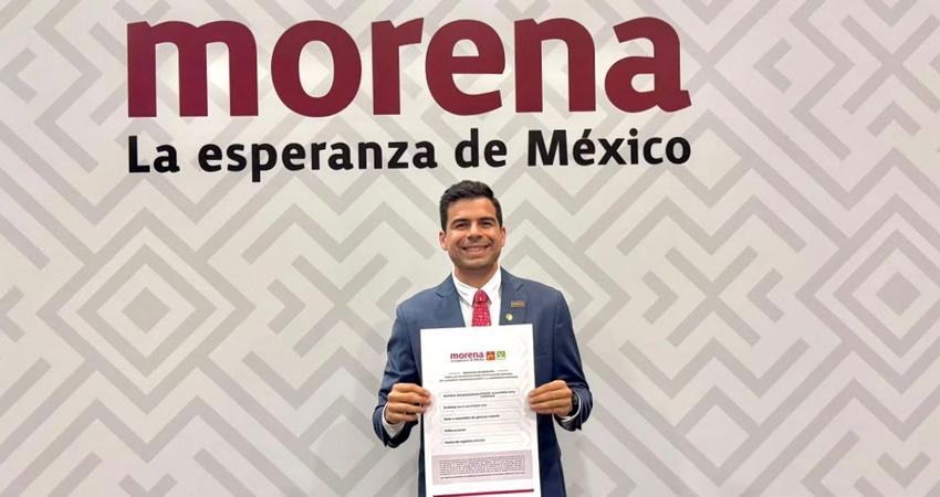Manuel Cota se registra como aspirante a Coordinador de la Defensa de la Cuarta Transformación en BCS