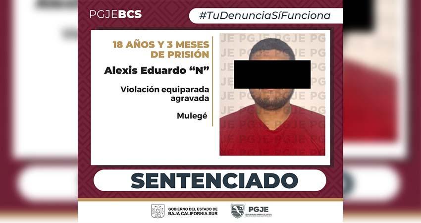 Pasará más de 18 años en prisión Alexis “N” por el delito de violación equiparada agravada