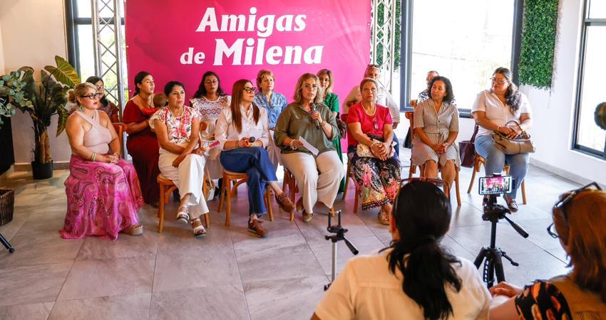 Mujeres de BCS exigen frenar la violencia política en razón de género contra Milena Quiroga
