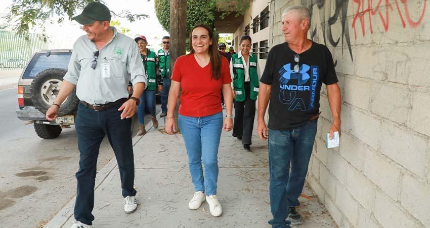 Verifican cumplimiento del servicio de agua en la colonia 3 de mayo