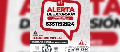 Frusta PGJE extorsión telefónica y localiza sana y salva a una adolescente en Los Cabos