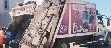 Cumple Ayuntamiento con recolección de residuos en 144 colonias