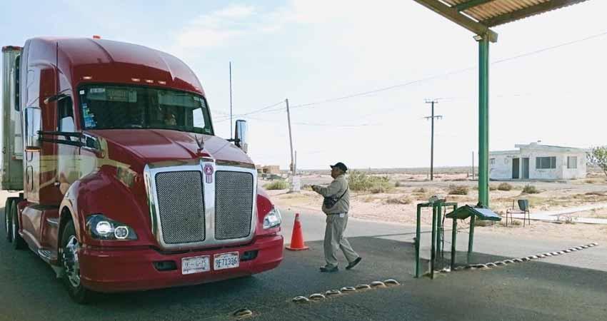 Supervisa SEPADA punto de verificación interna en Guerrero Negro para proteger estatus sanitario de BCS