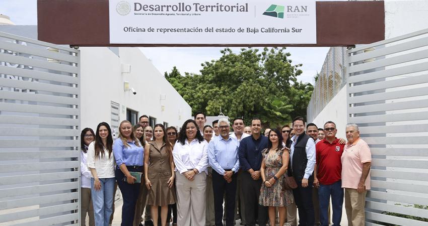 Gobierno del Estado facilita instalación de nuevas oficinas del Registro Agrario Nacional en BCS