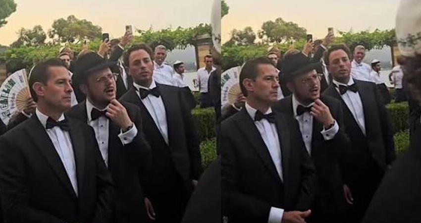 Captan a Peña Nieto en boda con uno de los empresarios israelíes señalados de haberlo sobornado con 25 mdd