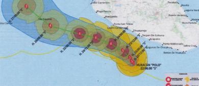 Huracán Polo alcanza categoría 5 y Capitanía de Cabo San Lucas emite medidas preventivas