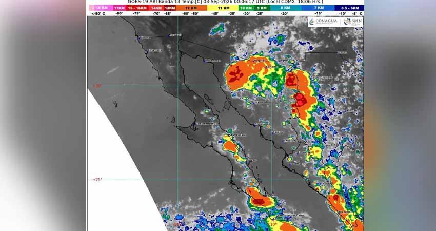 Tormenta tropical Marie dejará lluvias intensas y oleaje de hasta 4 metros en BCS