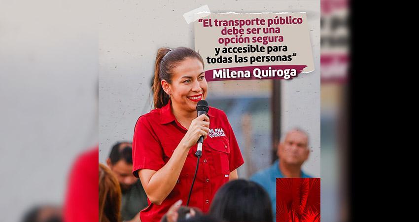 "El transporte público debe ser una opción segura y accesible para todas las personas": Milena Quiroga