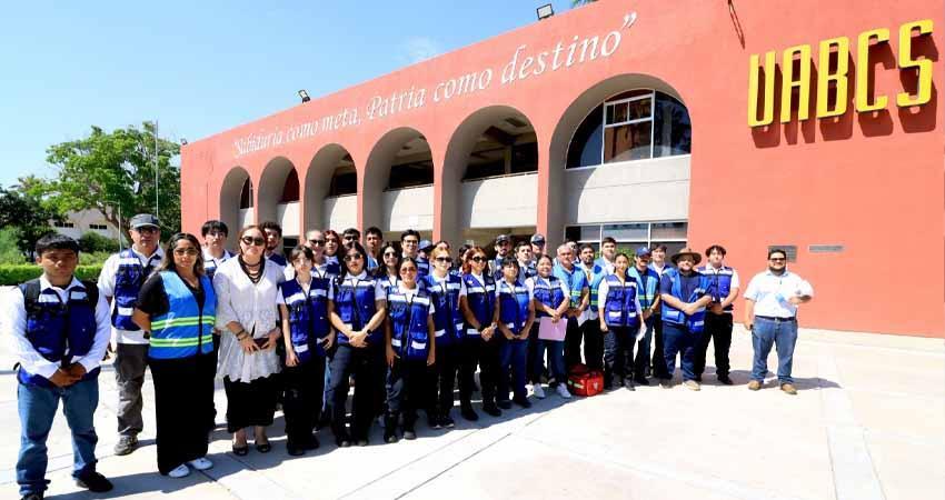 Participa UABCS en el Segundo Simulacro Nacional 2026