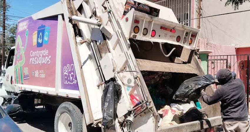 Recolectan más de 2 mil 200 toneladas de residuos domiciliarios en La Paz