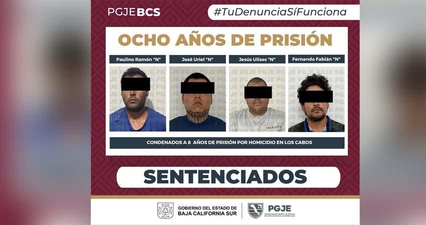 PGJE, sentencian a 8 años de presión a cuatro culpables de homicidio