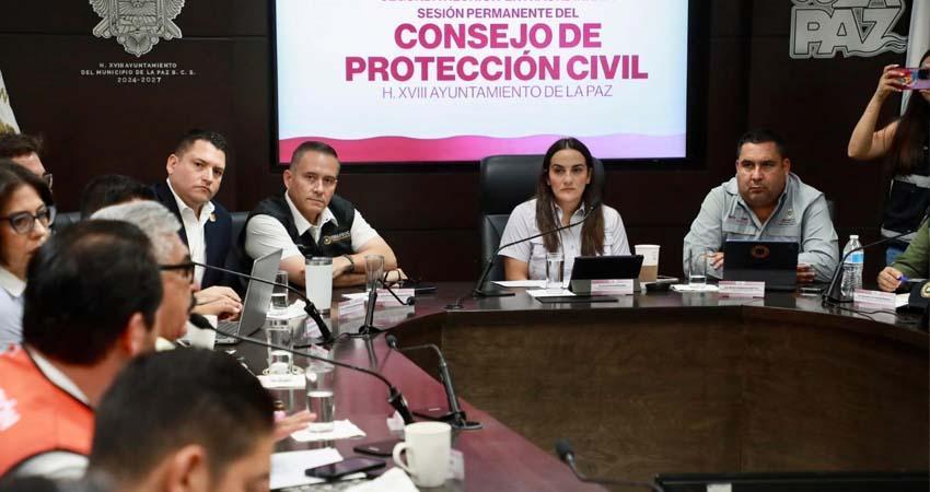 Mantiene Ayuntamiento de La Paz vigilancia permanente ante evolución de ciclones tropicales