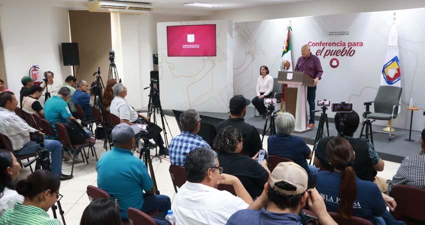 Víctor Castro reconoce trabajo con la Federación; programas sociales benefician a 655 mil 259 personas en BCS