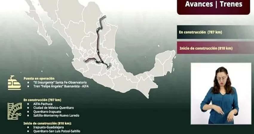 México construirá 2 mil 400 km de vías ferroviarias en este sexenio