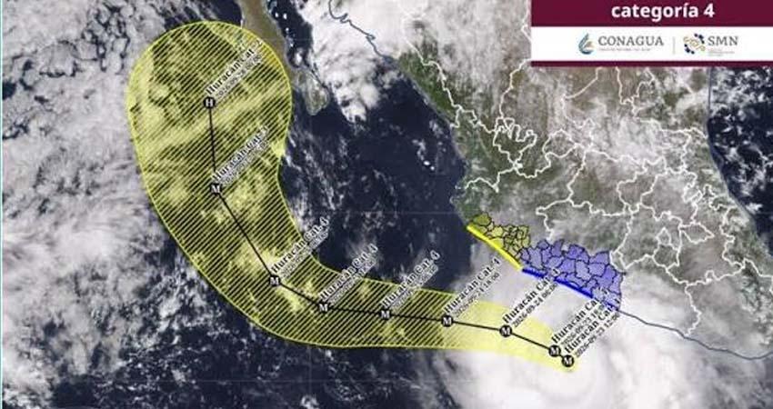 Huracán Polo cruzaría Baja California Sur entre lunes y martes, alerta el SMN