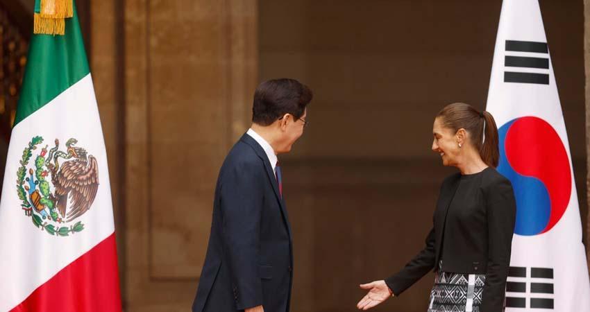 México y Corea del Sur pactarán cooperación comercial y educativa: Sheinbaum