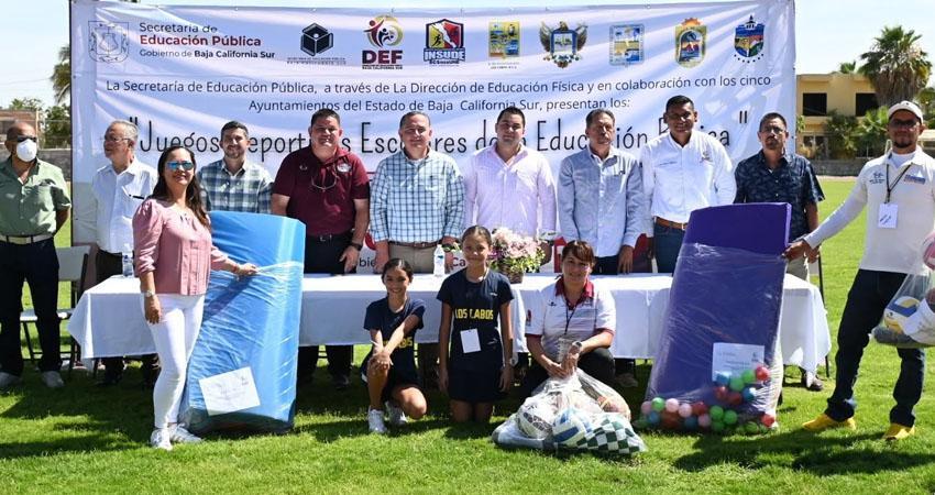 Entregará SEP de BCS material deportivo a coordinaciones de educación física