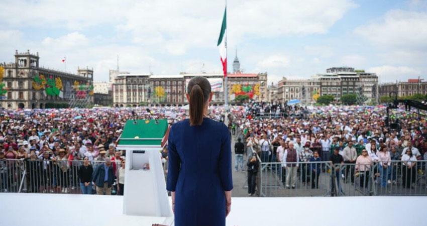 Rechaza Claudia Sheinbaum injerencismo en mensaje desde el Zócalo