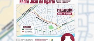 Iniciará SEPUIMM pavimentación del bulevar Padre Juan de Ugarte, en Loreto