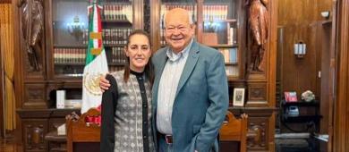 Acuerdan Víctor Castro y Claudia Sheinbaum impulsar proyectos prioritarios para Baja California Sur