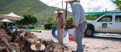 OOMSAPAS La Paz refuerza la infraestructura hidráulica y sanitaria con obras en colonias y comunidades