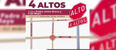 Instalarán señalamiento de Cuatro Altos en colonia Lienzo Charro