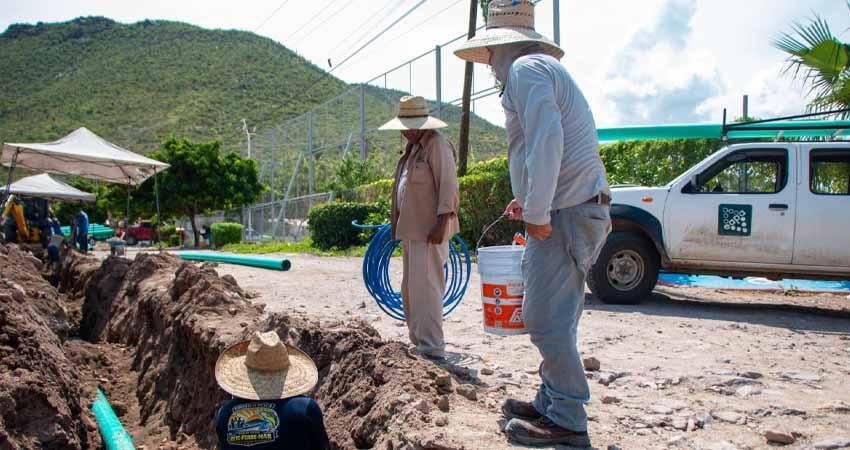OOMSAPAS La Paz refuerza la infraestructura hidráulica y sanitaria con obras en colonias y comunidades
