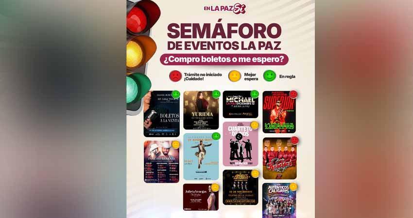 Ayuntamiento de La Paz actualiza Semáforo de Eventos
