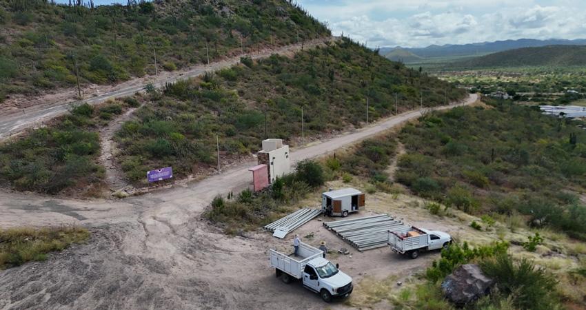 Inicia instalación de alumbrado público en el Cerro Atravesado