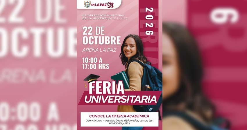 Promueven oferta educativa con Feria Universitaria en La Paz