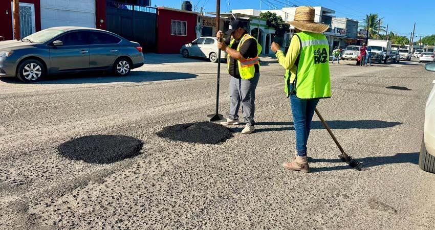 Ayuntamiento de La Paz rehabilita más de 8 mil baches y refuerza brigadas en la ciudad